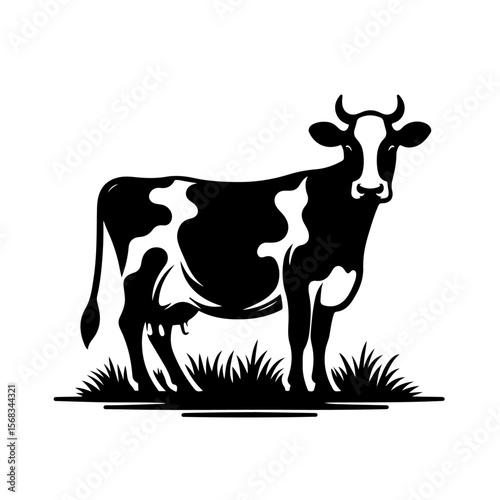 Holstein cow silhouette