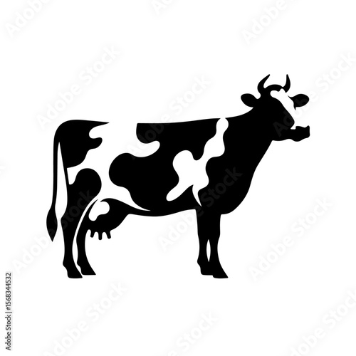 Holstein cow silhouette