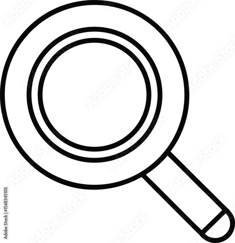 Magnifying Glass Icon Search, Zoom, and Discovery Symbol