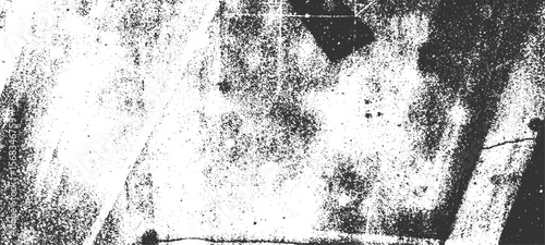Grainy grunge photo filter background. Black particles, fibers and flecks wallpaper. Vintage rough dirt dotted overlay. Vector sandy gritty template.
