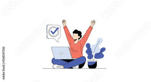 Achieving Success with Online Learning and a Sense of Accomplishment