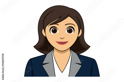 Confident Professional Portrait: A poised and polished professional woman, radiating self-assurance and expertise in this contemporary depiction.