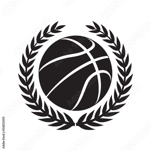 basketball slam dunk vector silhouette clip art logo design illustration