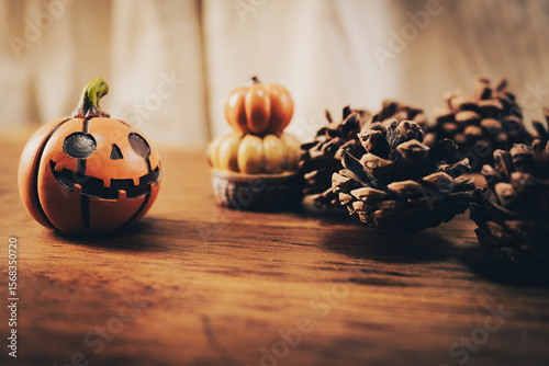 Jack-O'-Lantern, Pampkin, Halloween, Autumn, Image of Halloween, Natural objects ハロウィーンの飾り
