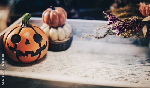 Jack-O'-Lantern, Pampkin, Halloween, Autumn, Image of Halloween, Natural objects ハロウィーンの飾り