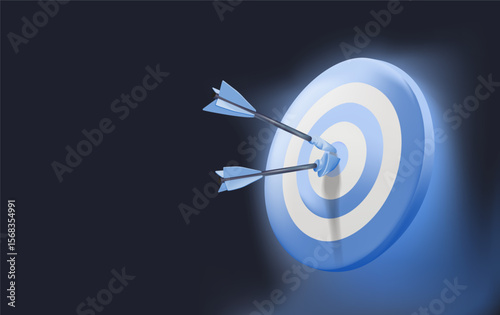 Target arrow virtual digital technology icon, business investment objectives and goals Marketing strategies and goals