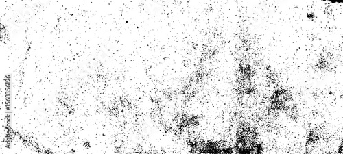 Grainy grunge photo filter background. Black particles, fibers and flecks wallpaper. Vintage rough dirt dotted overlay. Vector sandy gritty template.