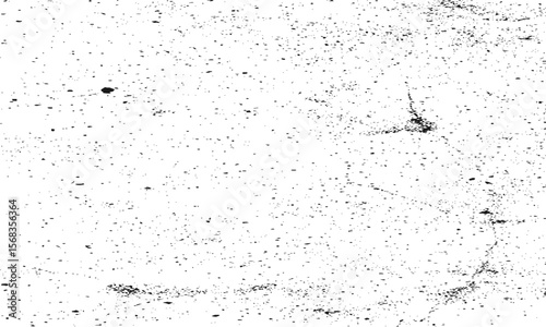 Grainy grunge photo filter background. Black particles, fibers and flecks wallpaper. Vintage rough dirt dotted overlay. Vector sandy gritty template.