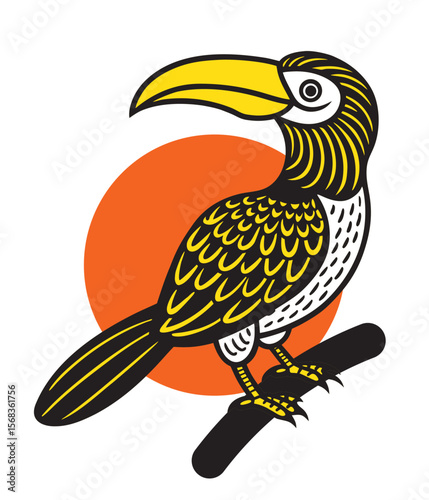 vector hornbill