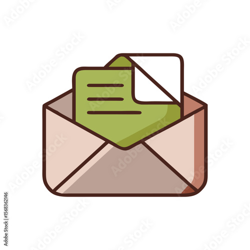 vector illustration of mail icon