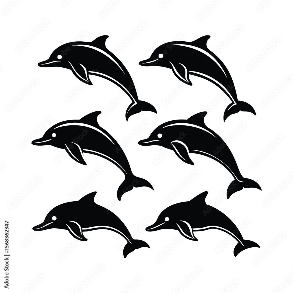 Naklejka premium dolphin vector illustration