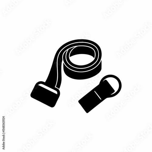 creative details resistance bands icon vector Illustration	
