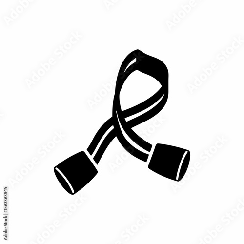 creative details resistance bands icon vector Illustration	