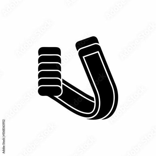 creative details resistance bands icon vector Illustration	