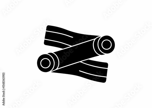 creative details resistance bands icon vector Illustration	