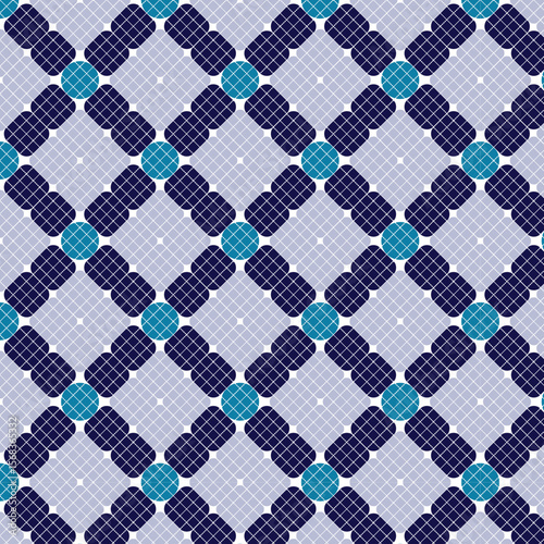 seamless pattern with blue dots