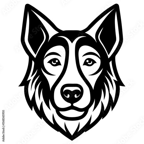 vector illustration of a dog