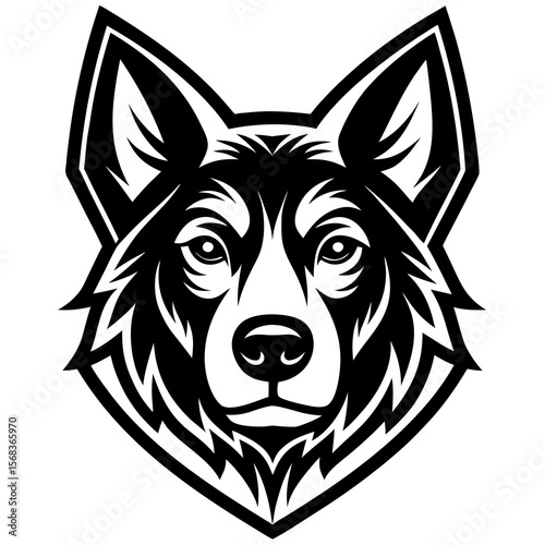vector illustration of a dog