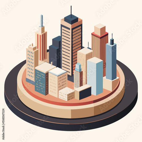 vector illustration of city
