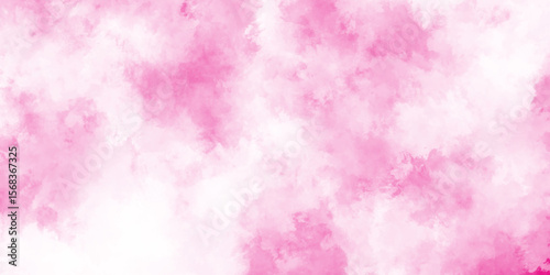 abstract romantic pastel Pink watercolor background, translucent cloudiness in motion on clear background,Soft smeared aquarelle painted magenta watercolor canvas for splash design, soft cloud grunge.