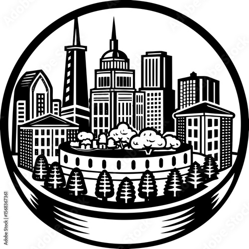 city skyline silhouette