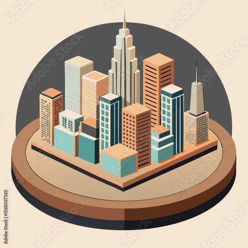 city skyline vector illustration