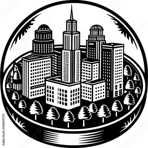 city skyline vector
