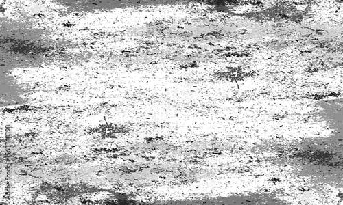 Grainy grunge photo filter background. Black particles, fibers and flecks wallpaper. Vintage rough dirt dotted overlay. Vector sandy gritty template.