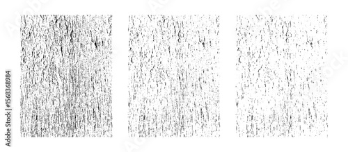 Black Grunge Texture Overlay and Distressed Surface Effect with Scratched Noise Illustration on Transparent background