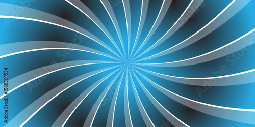 sunburst pattern white and blue black design. Vintage sunrays illustration swirl line  diagonal fabric radial summer sunshine explosion energy sunlight glowing sunburst design.