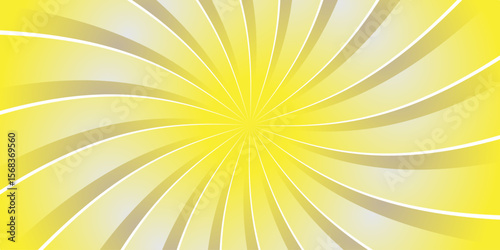 sunburst pattern white and yellow  design. Vintage sunrays illustration swirl line  diagonal fabric radial summer sunshine explosion energy sunlight glowing sunburst design.