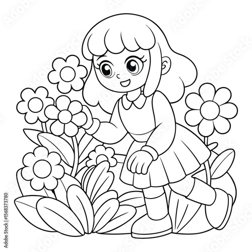 kdp cartoon for black and white
