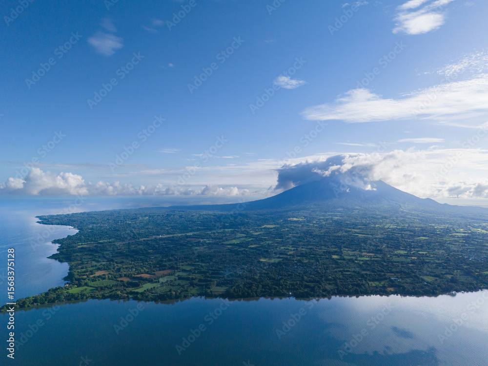 Panoramic view on Ometepe island in Nicaragua Panoramic view on Ometepe island in Nicaragua