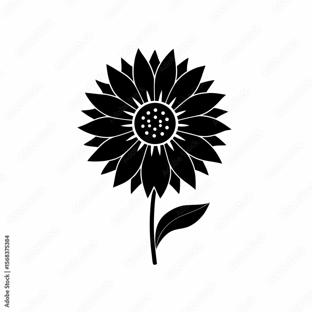 Fototapeta premium creative details Gaillardia Blanket Flower Icon vector illustration
