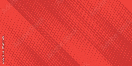 Gradient Dots Background. Grunge Pattern. red Texture. Vintage Monochrome Overlay. Vector illustration