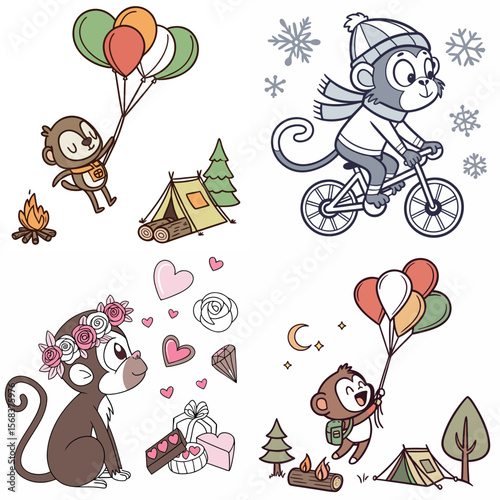 High-Quality Howler Monkeys Illustrations in Various Styles – SVG Bundle