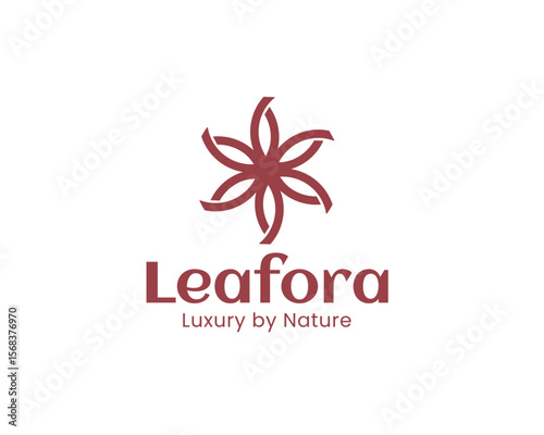 Nature-inspired minimalist and luxury logo design template