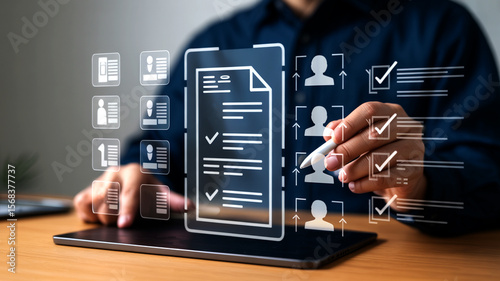 Digital Recruitment Process with HR Tools and 3D Workflow Interface for Talent Evaluation

