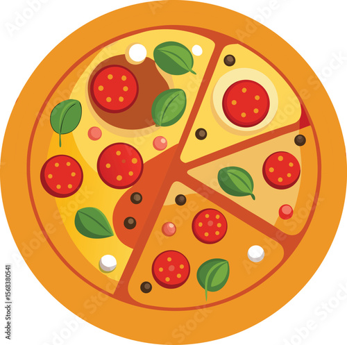 pizza vector illustration