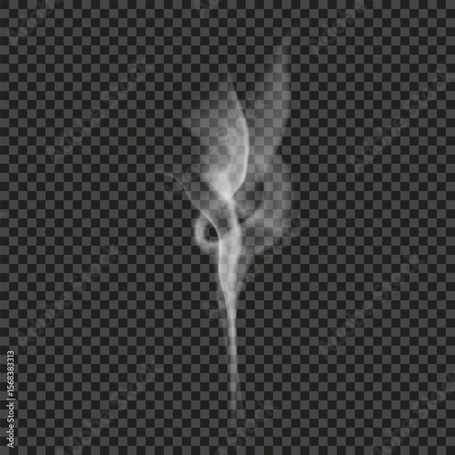 Monochrome realistic smoke set
