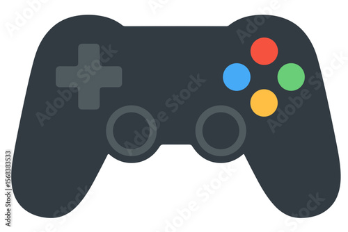 Colorful Gaming Controller Icon for Modern Play and Entertainment