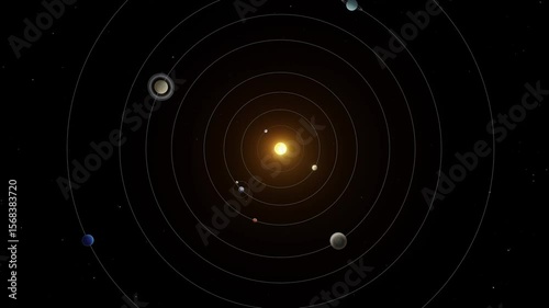 Zooming into planet mercury from outside of solar system