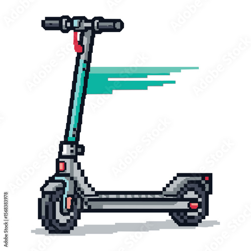 Pixel Art Electric Scooter: Fast, Fun, & Eco-Friendly Transportation