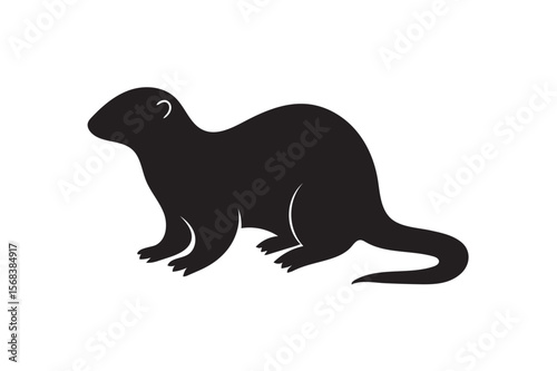 Otter silhouette.