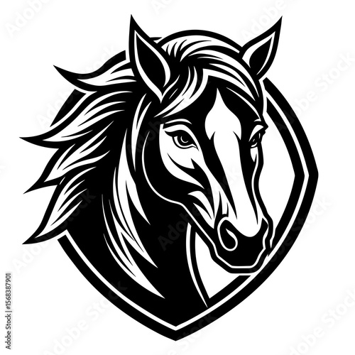 horse head vector
