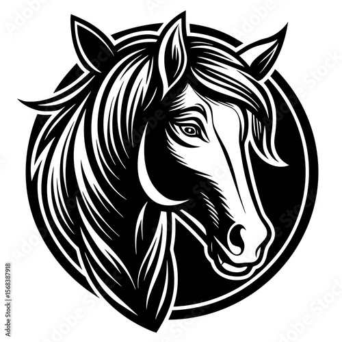 horse head silhouette