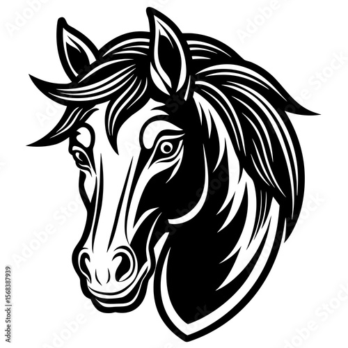 horse head silhouette