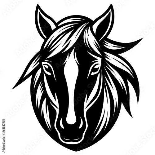 horse head silhouette