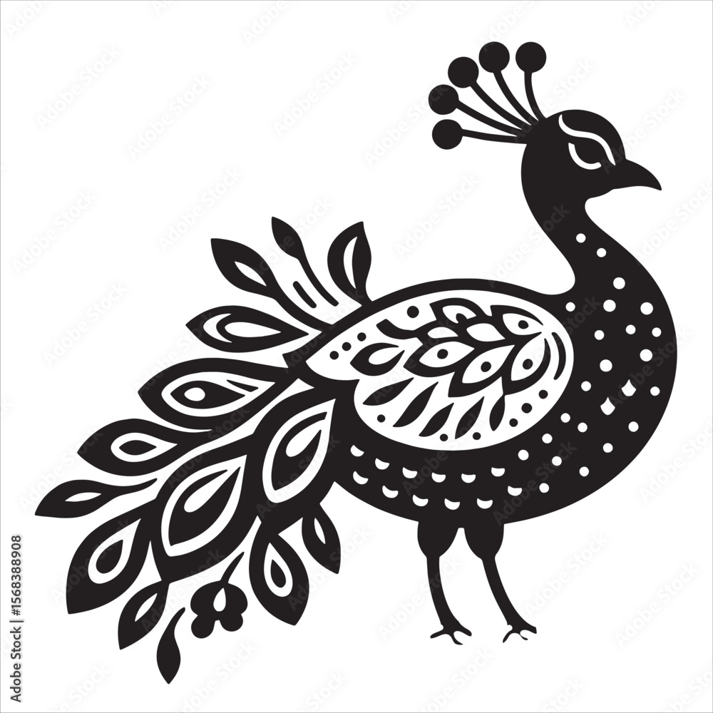 Fototapeta premium Peacock svg