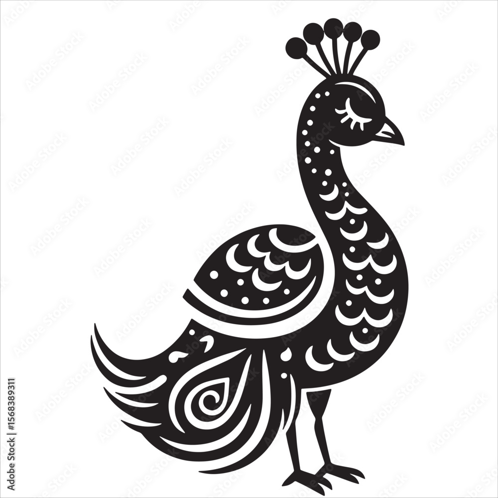 Fototapeta premium Peacock svg